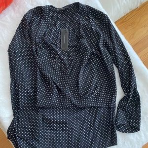 👗 Dressy BCBG MAXAZRIA High-low Blouse size L